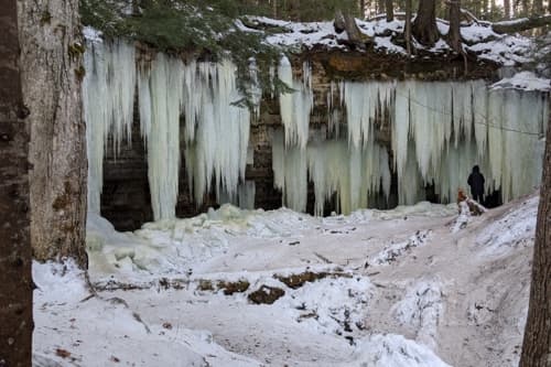 Explore must-see winter attraction – Eben Ice Caves