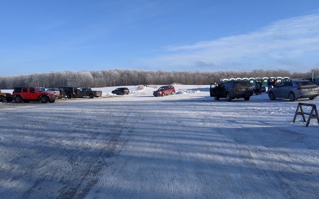 Eben Ice Caves Trailhead Parking